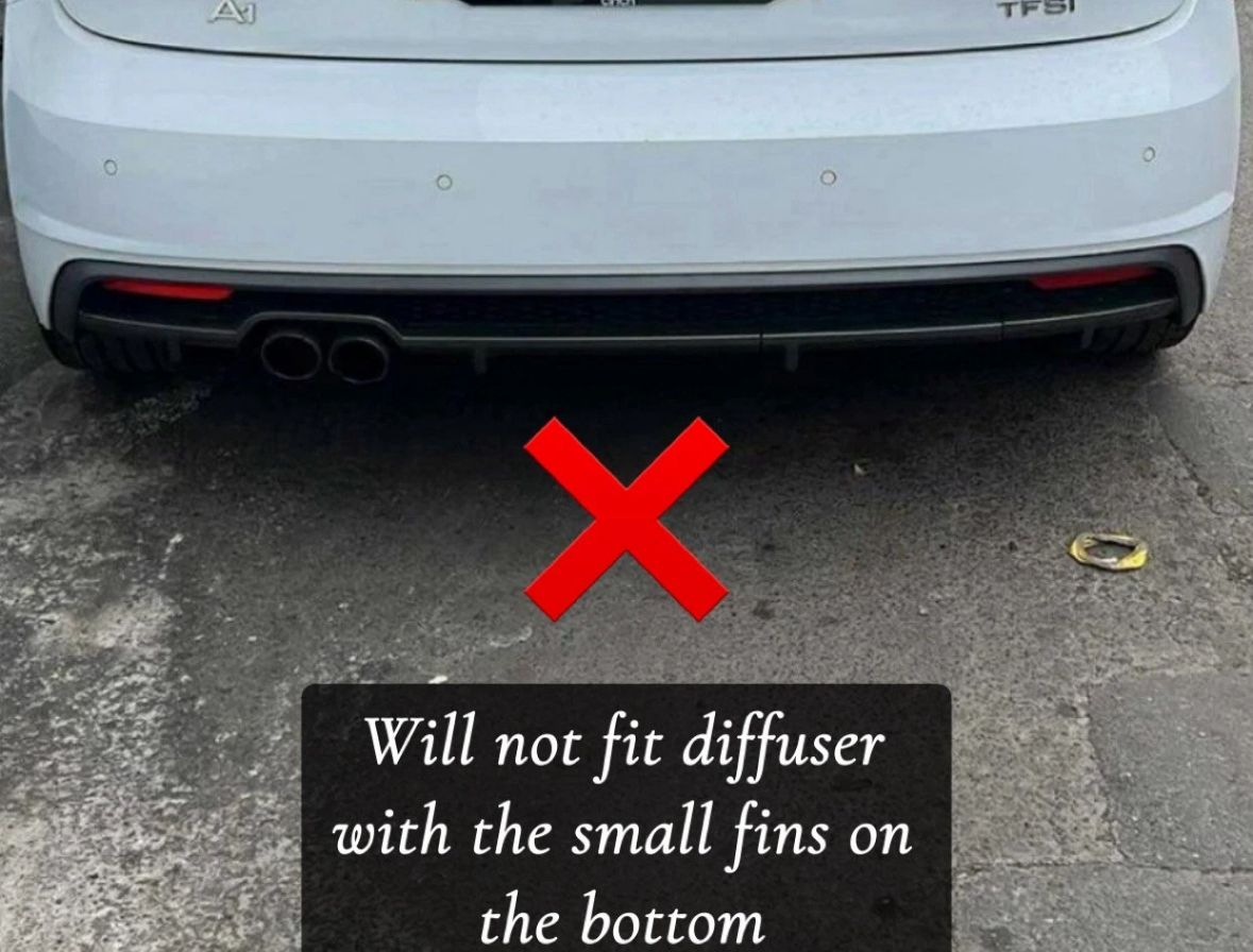 Audi A1 Diffuser Fins